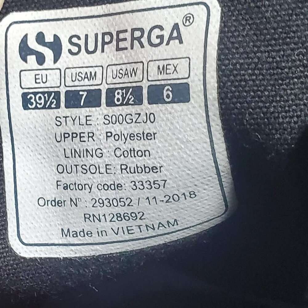 Superga Velvet Leopard Platform Sneakers Size US 8.5 womens -shipping incl - Picture 10 of 16